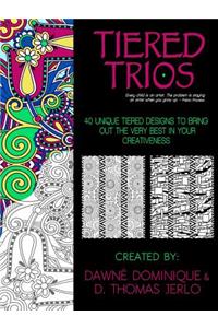 Tiered Trios, Adult Coloring Book