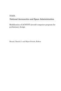 Modification of Acsynt Aircraft Computer Program for Preliminary Design