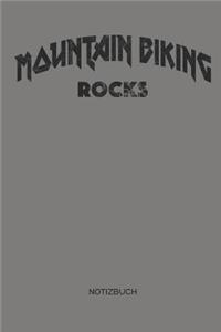 Mountain Biking Rocks - Notizbuch