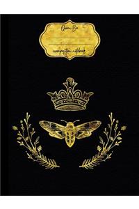 Queen Bee Composition Notebook - Blank Paper