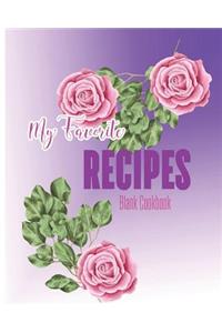 My Favorite Recipes Blank Cookbook