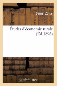 Études d'Économie Rurale