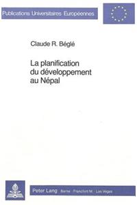La Planification Du Developpement Au Népal