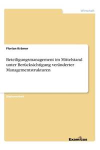 Beteiligungsmanagement im Mittelstand unter Berücksichtigung veränderter Managementstrukturen