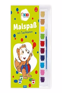 Trotsch Bobo Siebenschlafer MalspaÃŸ mit Tuschkasten: Beschaftgungsbuch Ausmalbuch