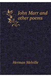 John Marr and Other Poems
