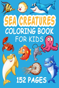 Sea Creatures Coloring Book For Kids