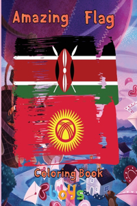 Amazing Flag Coloring Book boys