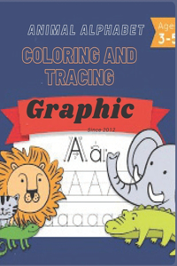 Animal Alphabet Coloring and Tracing Graphic