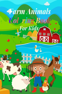 Farm Animals Coloring Book For Kids