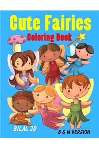 Cute Fairies Coloring Book