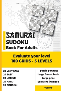 Samurai Sudoku Book for Adults