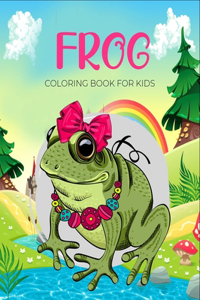 Frog coloring book for kids