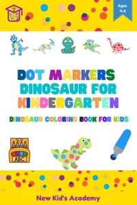 Dot markers dinosaur for kindergarten