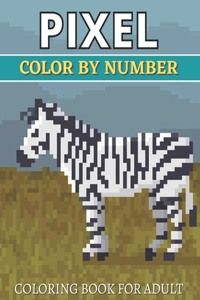 Pixel Color By Number Coloring Book For Adult