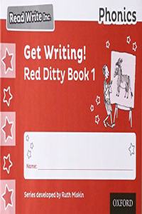Read Write Inc. Phonics: Get Writing! Red Ditty Book 1 Pack of 10