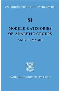 Module Categories of Analytic Groups