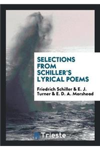 Selections from Schiller's Lyrical Poems