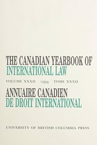 Canadian Yearbook of International Law, Vol. 32, 1994