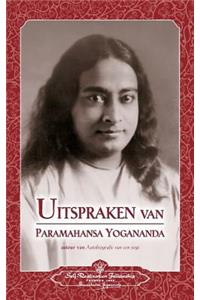 Uitspraken van Paramahansa Yogananda (Sayings of Paramahansa Yogananda) Dutch