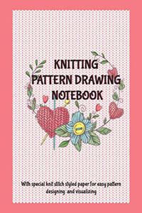 Knitting Pattern Drawing Notebook