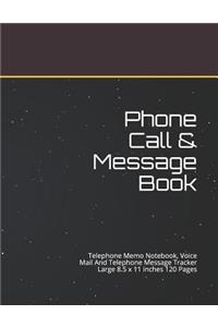Phone Call & Message Book