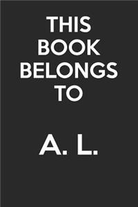 This Book Belongs To A. L.