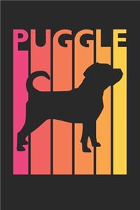 Puggle Journal - Vintage Puggle Notebook - Gift for Puggle Lovers