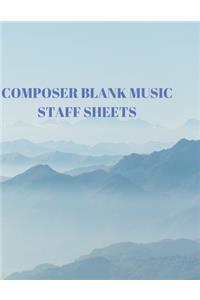 Composer Blank Music Staff Sheets