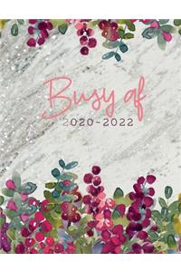 Busy af 2020-2022: Daily, Monthly, 3 Year Planner, Organizer, Appointment Scheduler, Personal Journal, Logbook, 36 Months Inspirational Calendar....