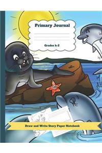 Primary Journal Grades K-2 Draw and Write Story Paper Notebook