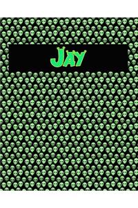 120 Page Handwriting Practice Book with Green Alien Cover Jay