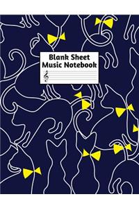Blank Sheet Music Notebook