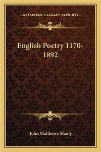 English Poetry 1170-1892