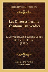 Les Diverses Lecons D'Antoine Du Verdier