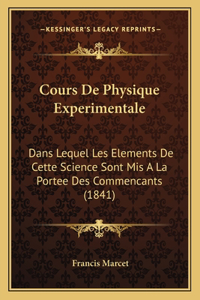 Cours De Physique Experimentale