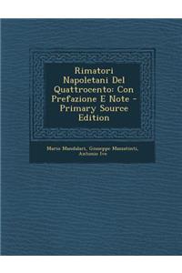 Rimatori Napoletani del Quattrocento