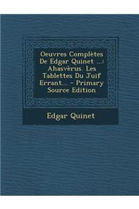 Oeuvres Complètes De Edgar Quinet ...