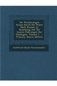 Wanderungen Israels Durch Die Wuste Nach Kanaan