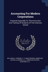 Accounting For Modern Corporations