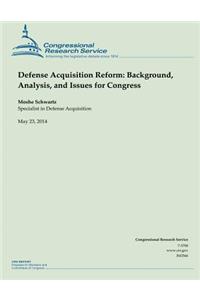 Defense Acquisition Reform