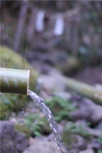 A Peaceful Green Bamboo Fountain Meditation Journal