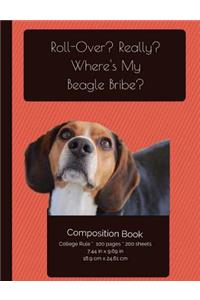 Funny Beagle Composition Notebook