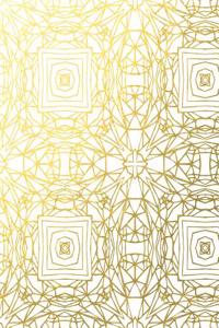 Gold Foil Geometric Pattern Notebook 8*10