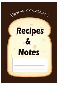 Blank cookbook