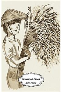 Notebook Lined - Girl With Rice: 120 Blank Lined Page Softcover Journal, 5.5 X 8.5 Blank Notebook Journal