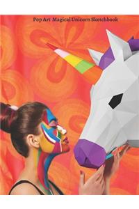 Modern & Trendy Pop Art Magical Unicorn Sketchbook