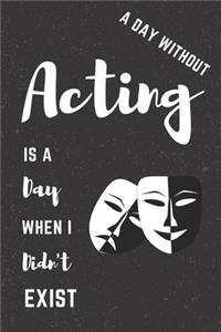 Acting Notebook Black Cover