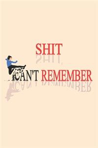 Shit I Can't Remember Organizer