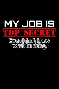 My job is top secret Even I don't know what I'm doing